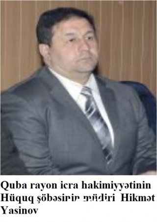 QUBA İCRA HAKİMİYƏTİNİN ŞÖBƏ MÜDÜRİ İSTİRAHƏT EDƏN VƏTƏNDAŞLARI SÖYÜB TƏHQİR ETDİ