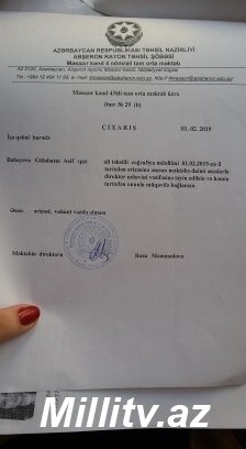 "Allaha and olsun, mən də özümü Elina kimi məktəbdə öldürəcəm!"