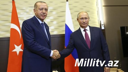 Ərdoğan və Putin arasında görüş başladı - Soçidə