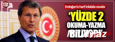 Ərdoğanın Osmanlıda nüfuzun 50 faizi yazı bilirdi bəyanatına sənədli cavab gəldi: " Sayın cumhurbaşkanım oran 2.575 faiz..."