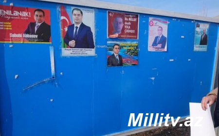 Namizədin plakatları cırılır, mağazalardan yığışdırılır -FOTO