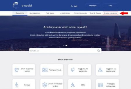 “E-sosial” portalının 800 min aktiv istifadəçisi var