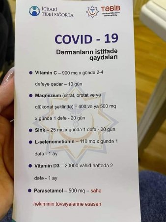 Pulsuz verilməli olan müalicə paketləri 50 manata apteklərdə satışa çıxarıldı: - "Gözünüz nə vaxt doyacaq?"