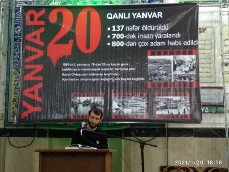 İranın Qum şəhərində 20 yanvar şəhidləri anıldı