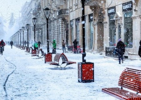 Sabah Bakıda qar yağacaq