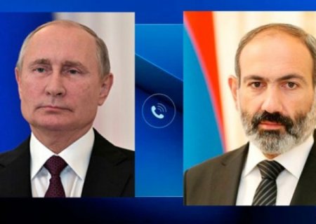 Putin Paşinyanla Qarabağdan DANIŞDI