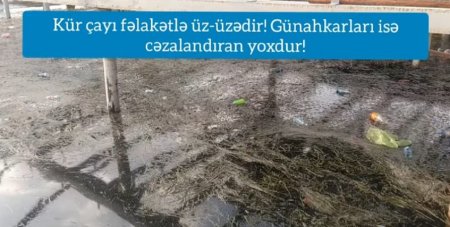 Görün, Mingəçevirdə Kür çayını nə günə qoyublar... - Kürə qənim kəsilənlərin EKOLOJİ TERRORU