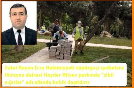 Xətai rayonunda süpürgəçilərə DAŞ DAŞITDIRILIR - VİDEOFAKT