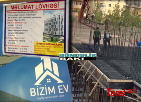 “Bizim Ev” MTK küləkli havada sakinlərin başına beton, qum, çınqıl ələyir… - Sakinlər SƏS-KÜYDƏN nevroz həddinə çatıblar…