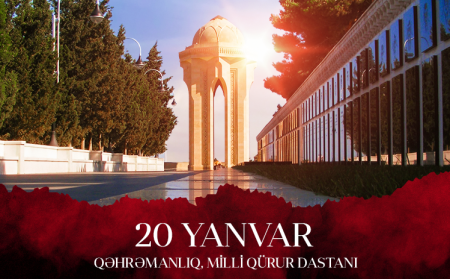 20 yanvar şəhidlərinin əziz xatirəsi anılır