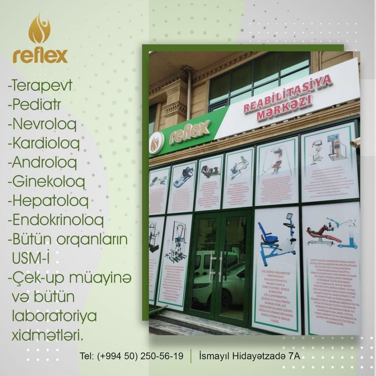 Reflex Reabilitasiya Mərkəzində DİPLOMSUZ "HƏKİM" - FOTOLAR