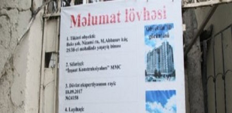 `Sky İnşaat` MMC deyəsən, özbaşına buraxılıb... - Görünəni budur...