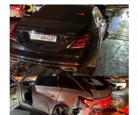 "Maybach"la qəza törədən şəxs içkili olub? - VİDEO